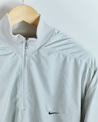 90s Nike Golf Cream/White Quarter Zip Reversible Jumper (XL)
