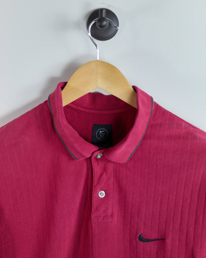 80s to early 90s Nike Golf Red Polo (M)
