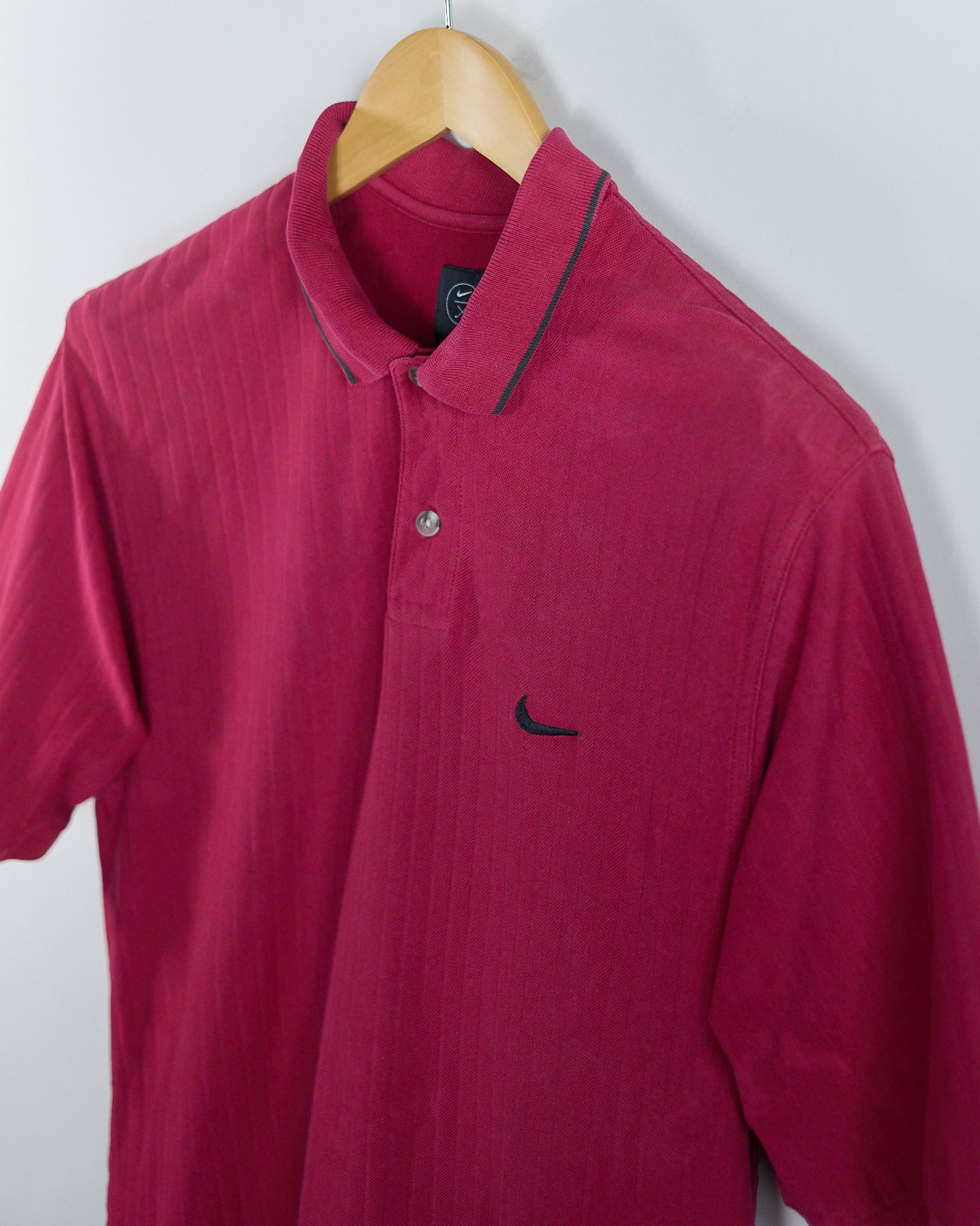 80s to early 90s Nike Golf Red Polo (M)