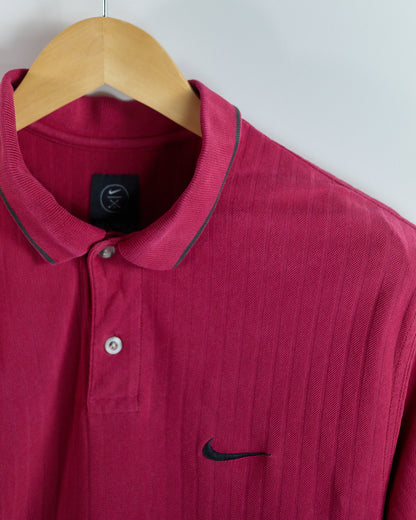 80s to early 90s Nike Golf Red Polo (M)
