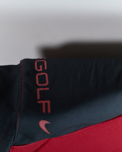 90s Nike Golf Red/Black Zip Up Windbreaker Vest (L)