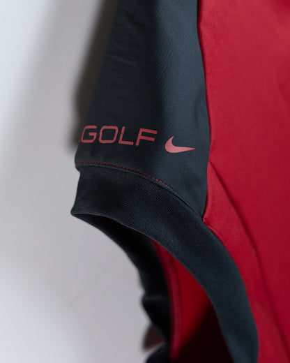 90s Nike Golf Red/Black Zip Up Windbreaker Vest (L)