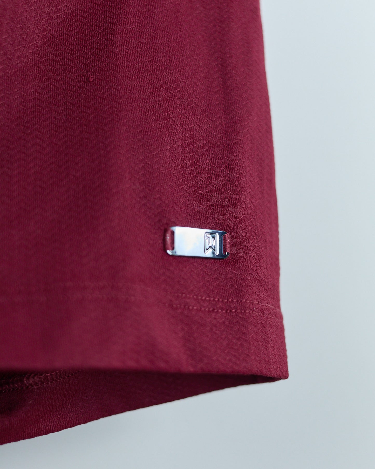 90s Nike Golf Tiger Woods Dark Red Short Sleeve Mock Neck (L)