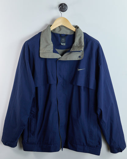 90s Nike Golf Blue Full Zip Windbreaker (XL)