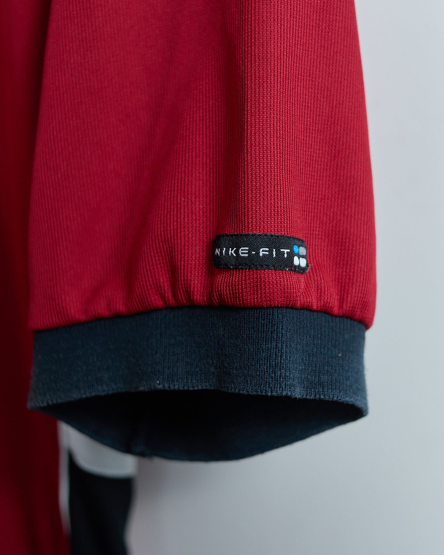 90s to 00s Nike Golf Tiger woods Yin Yang Red/Black Polo (XL)