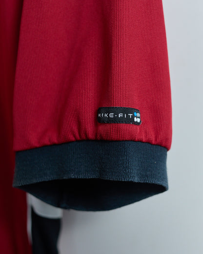 90s to 00s Nike Golf Tiger woods Yin Yang Red/Black Polo (XL)