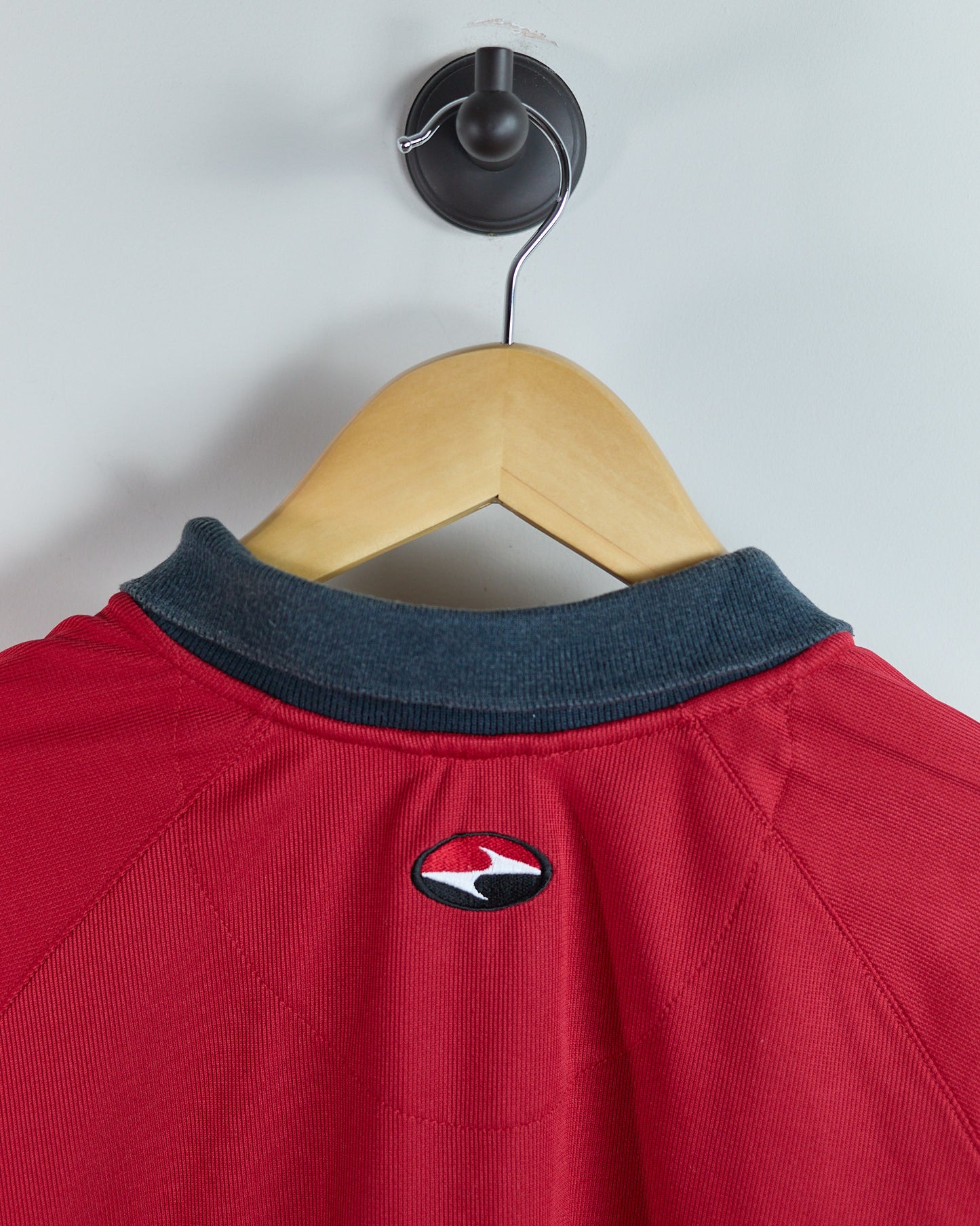 90s to 00s Nike Golf Tiger woods Yin Yang Red/Black Polo (XL)