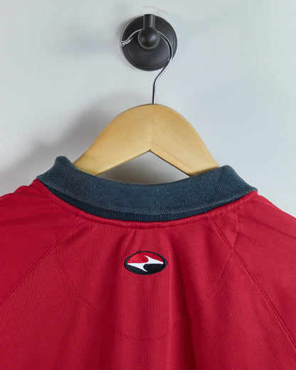 90s to 00s Nike Golf Tiger woods Yin Yang Red/Black Polo (XL)