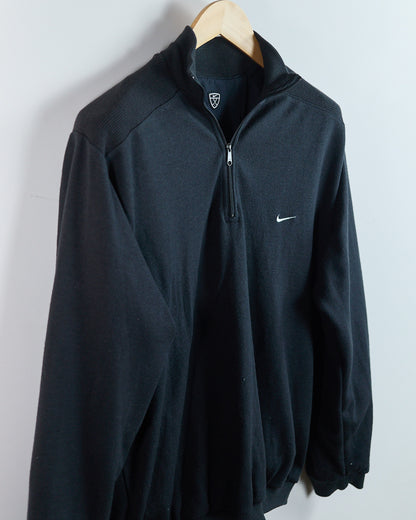 90s Nike Golf Quarter Zip Reversible Jumper (L)