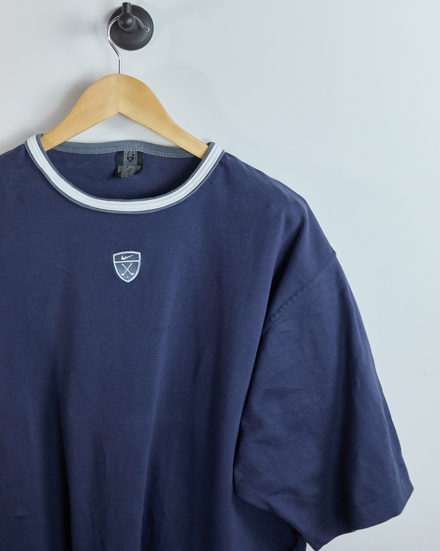 90s Nike Golf Blue T-Shirt, vintage logo (XL)