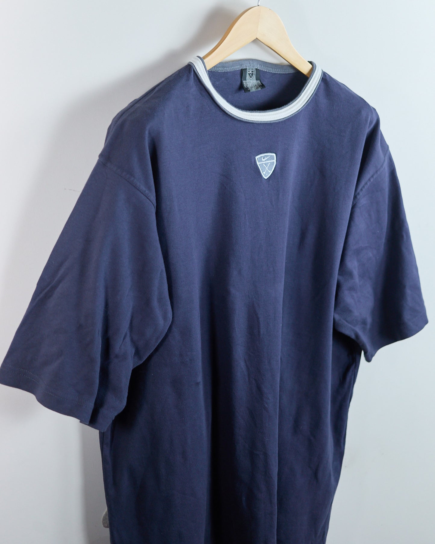 90s Nike Golf Blue T-Shirt, vintage logo (XL)