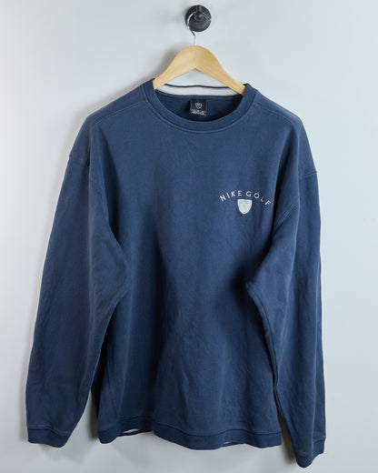 90s Nike Golf Blue Crew Neck Jumper (XL)