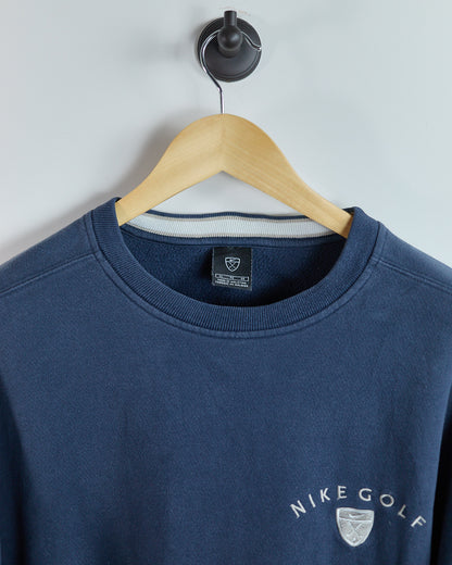 90s Nike Golf Blue Crew Neck Jumper (XL)