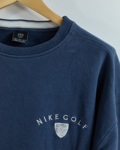 90s Nike Golf Blue Crew Neck Jumper (XL)
