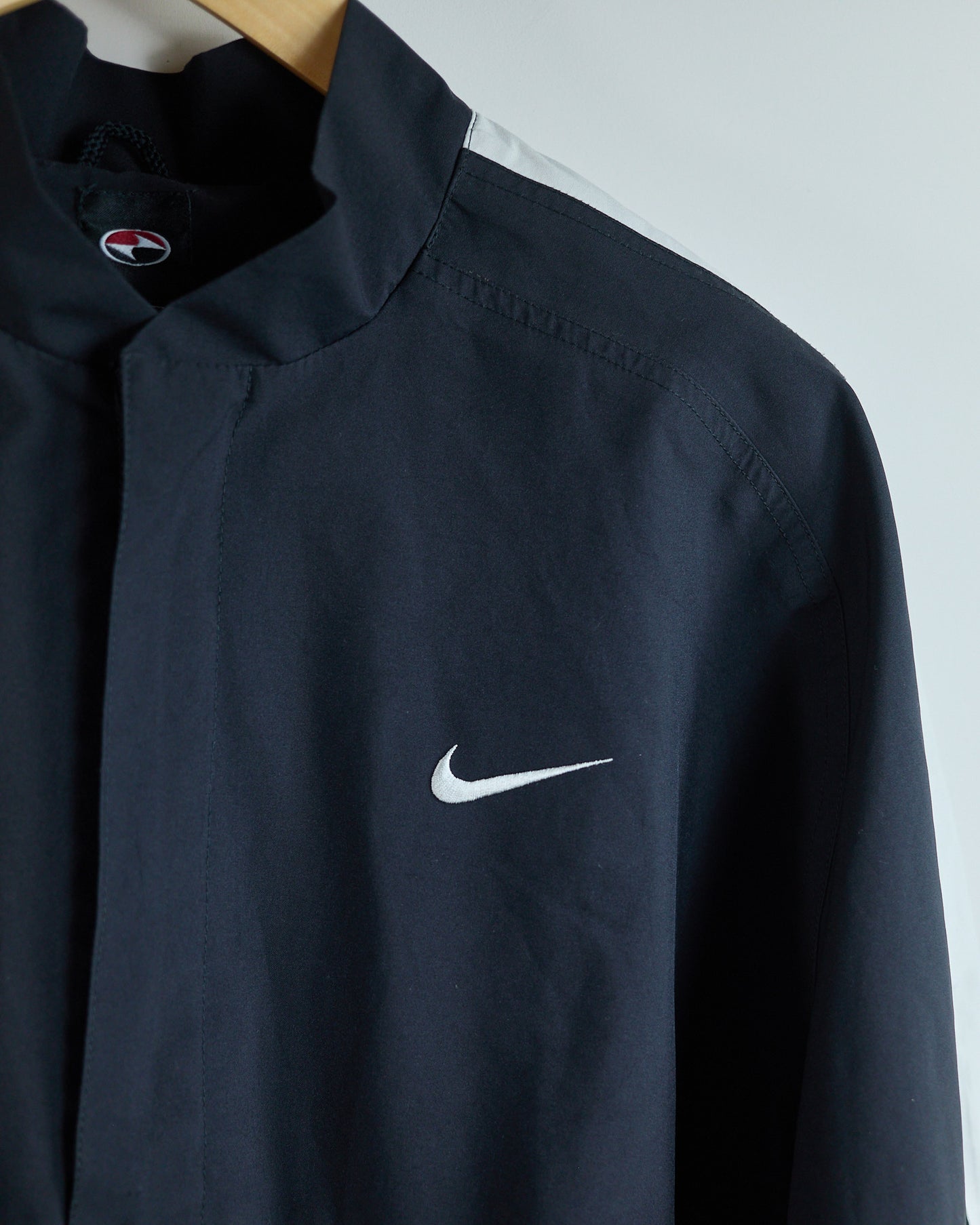 90s Nike Golf Tiger Woods Black/White Quarter Zip Windbreaker (M)