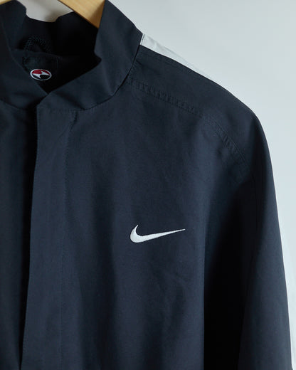 90s Nike Golf Tiger Woods Black/White Quarter Zip Windbreaker (M)