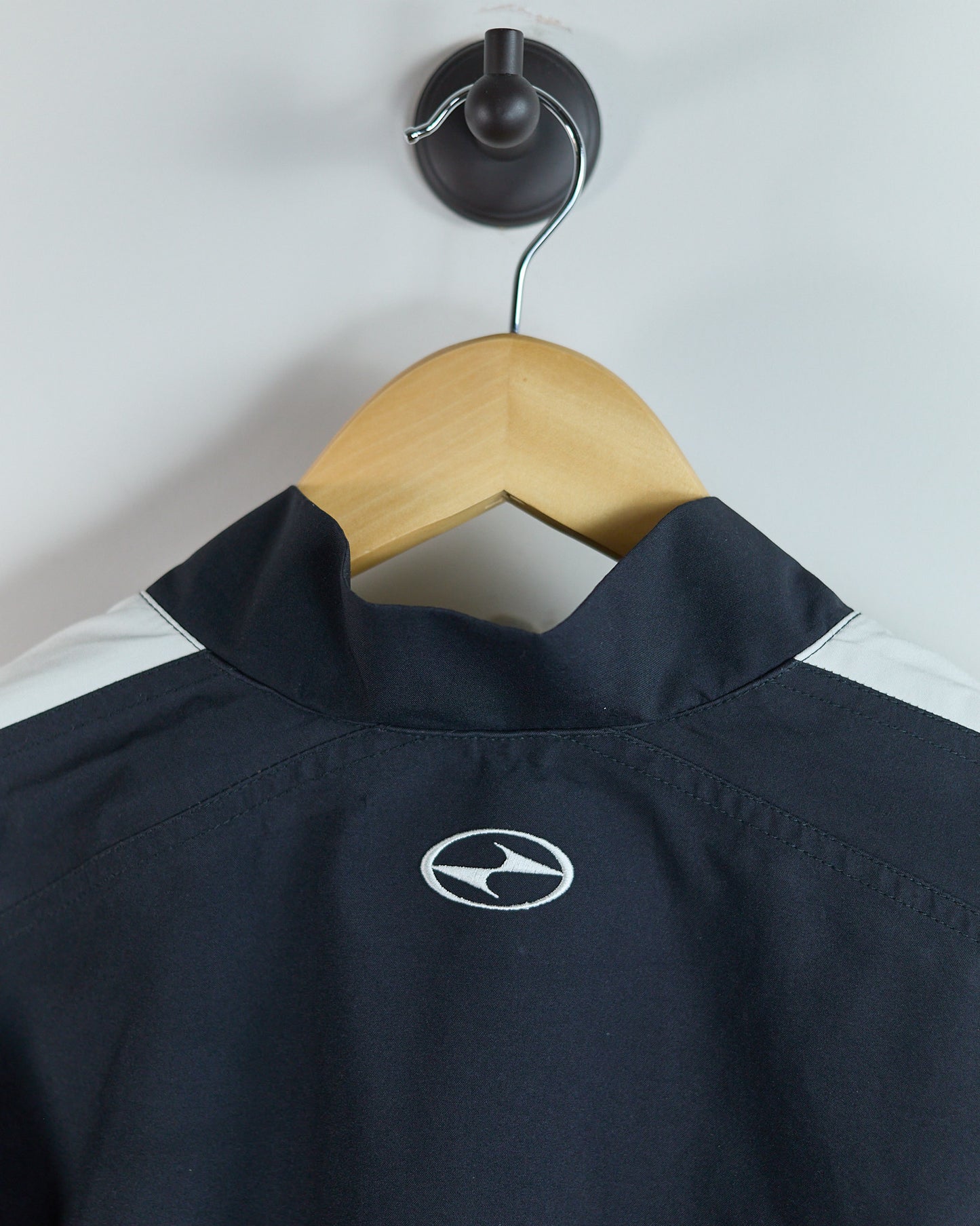 90s Nike Golf Tiger Woods Black/White Quarter Zip Windbreaker (M)