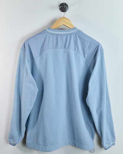 90s Nike Golf Baby Blue V Neck Fleece Jumper (L)