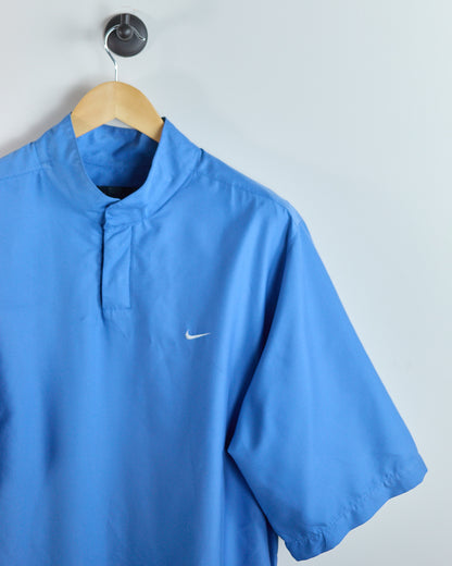 90s Nike Golf Blue Short Sleeve Windbreaker (L)