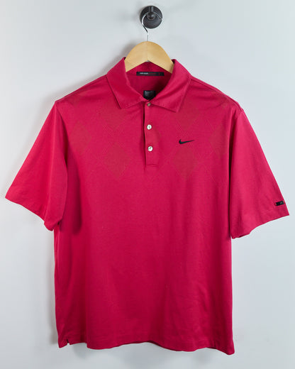 90s Nike Golf Tiger Woods Red Polo (M)