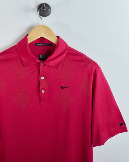 90s Nike Golf Tiger Woods Red Polo (M)