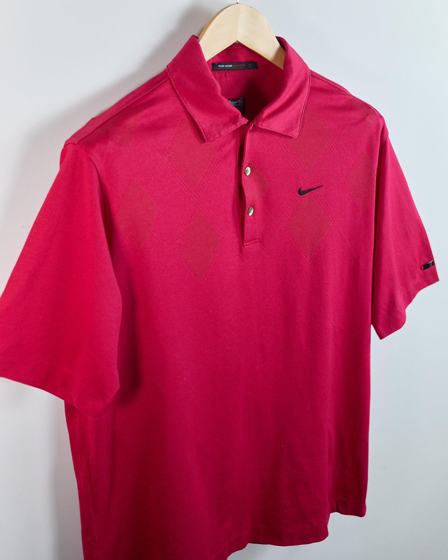 90s Nike Golf Tiger Woods Red Polo (M)