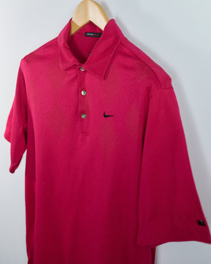 90s Nike Golf Tiger Woods Red Polo (M)