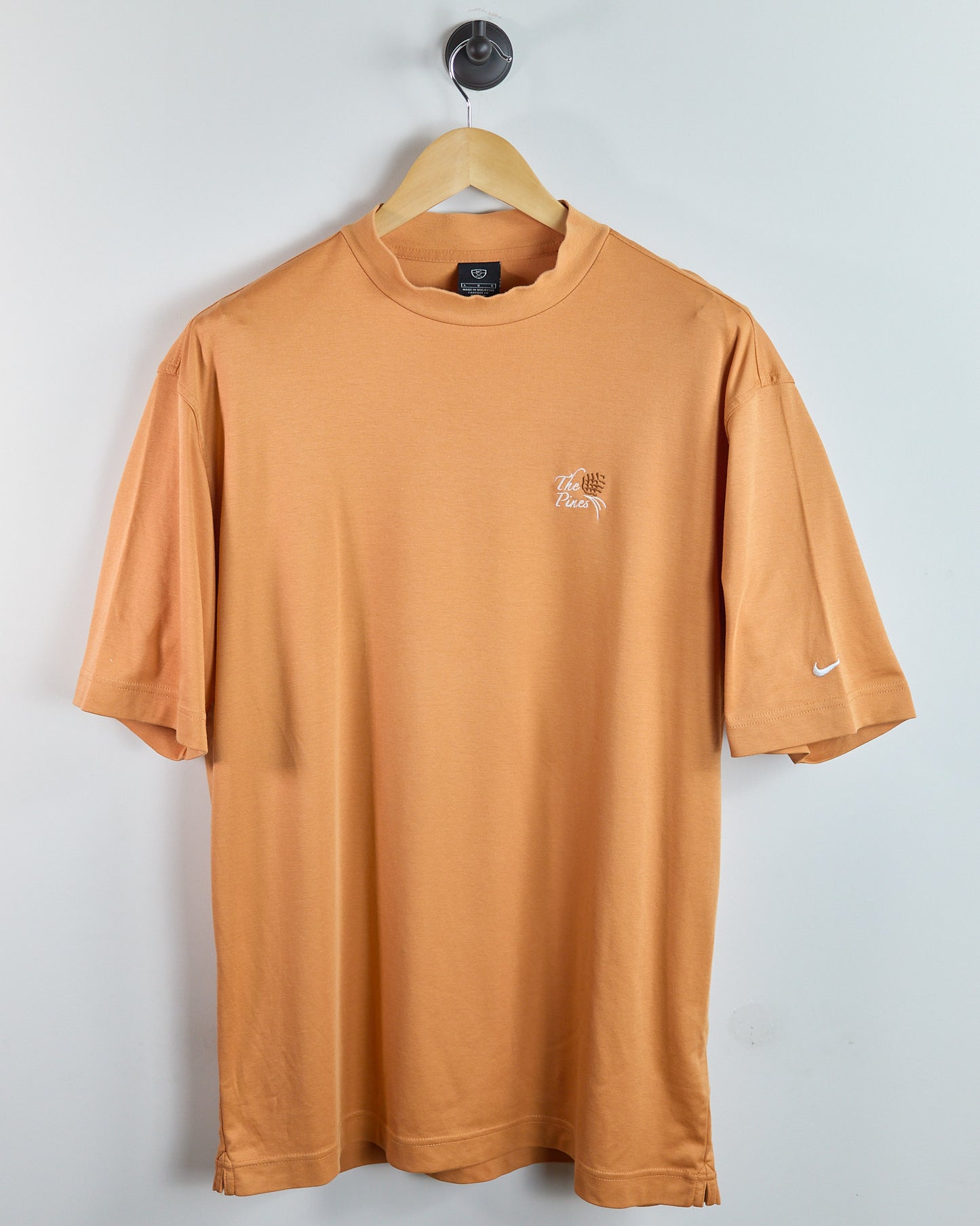 90s Nike Golf Orange Short Sleeve Mock Neck (L)