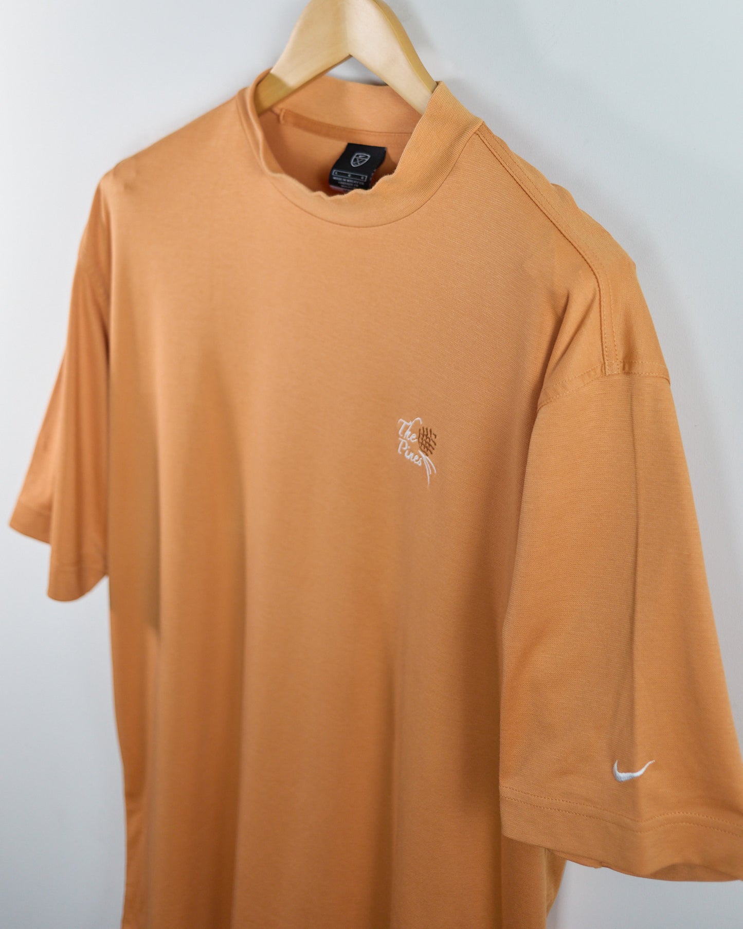 90s Nike Golf Orange Short Sleeve Mock Neck (L)