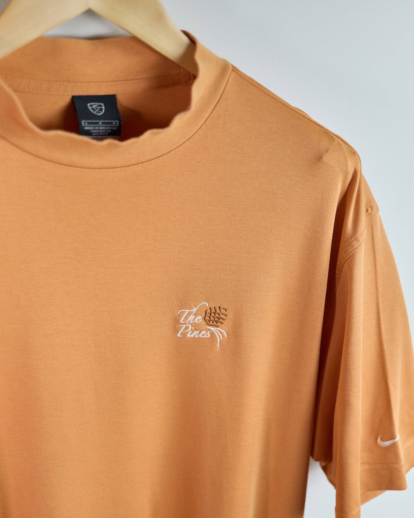 90s Nike Golf Orange Short Sleeve Mock Neck (L)