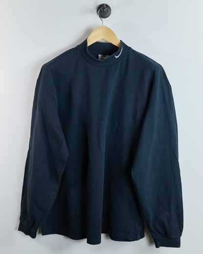 80s to early 90s Nike Golf Black Long Sleeve Turtle Neck (XL)