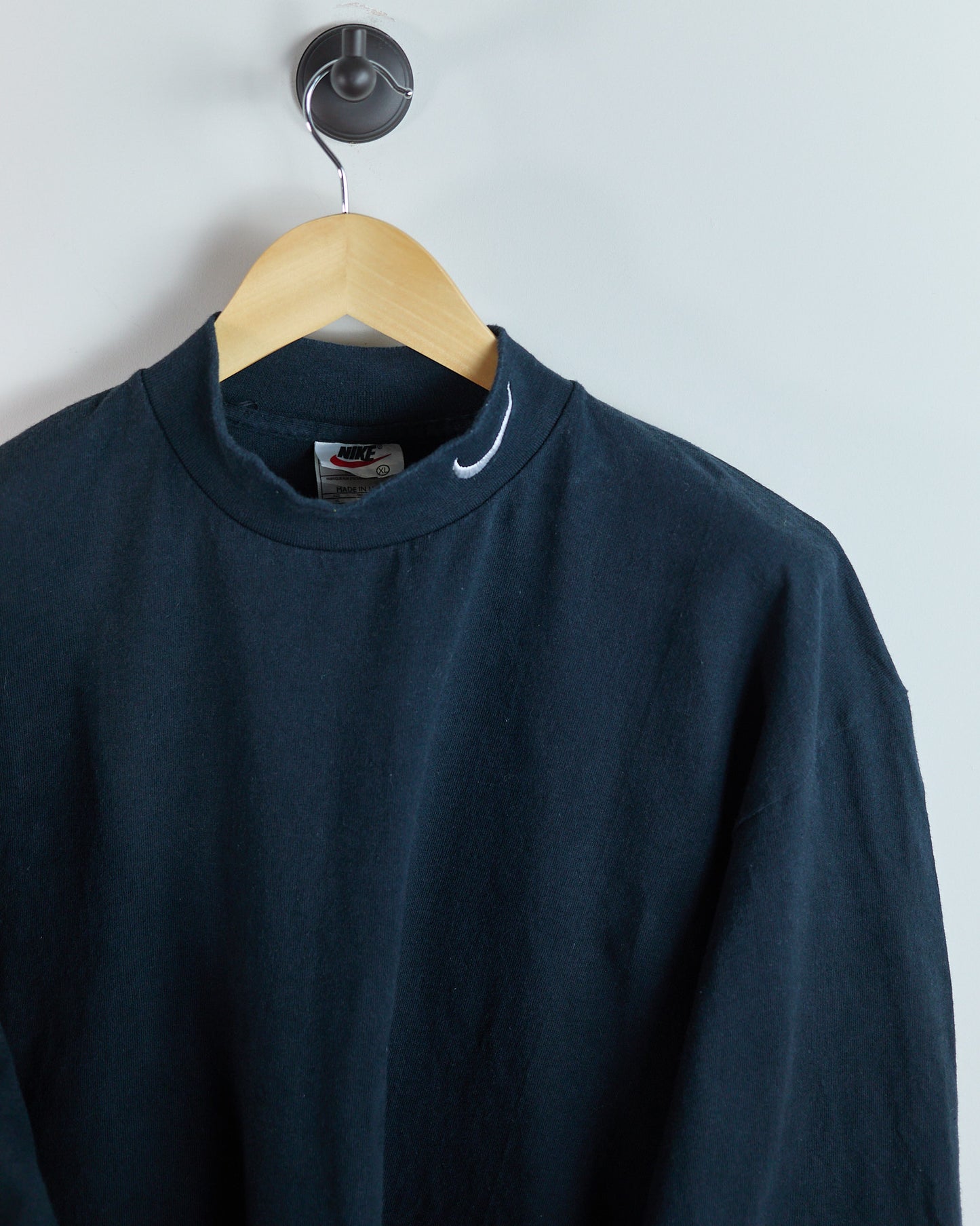 80s to early 90s Nike Golf Black Long Sleeve Turtle Neck (XL)
