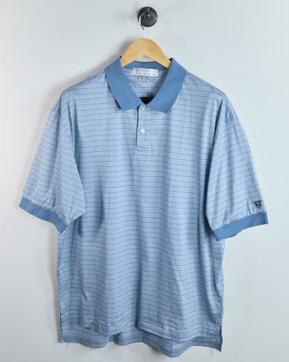 Early 00s Nike Golf Tiger Woods Light Blue Pattern Polo, NWT (XL)