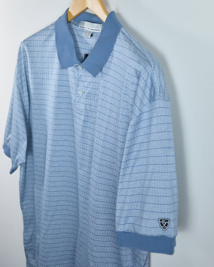 Early 00s Nike Golf Tiger Woods Light Blue Pattern Polo, NWT (XL)