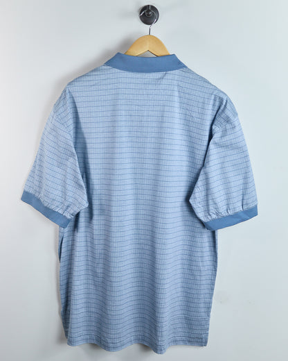 Early 00s Nike Golf Tiger Woods Light Blue Pattern Polo, NWT (XL)