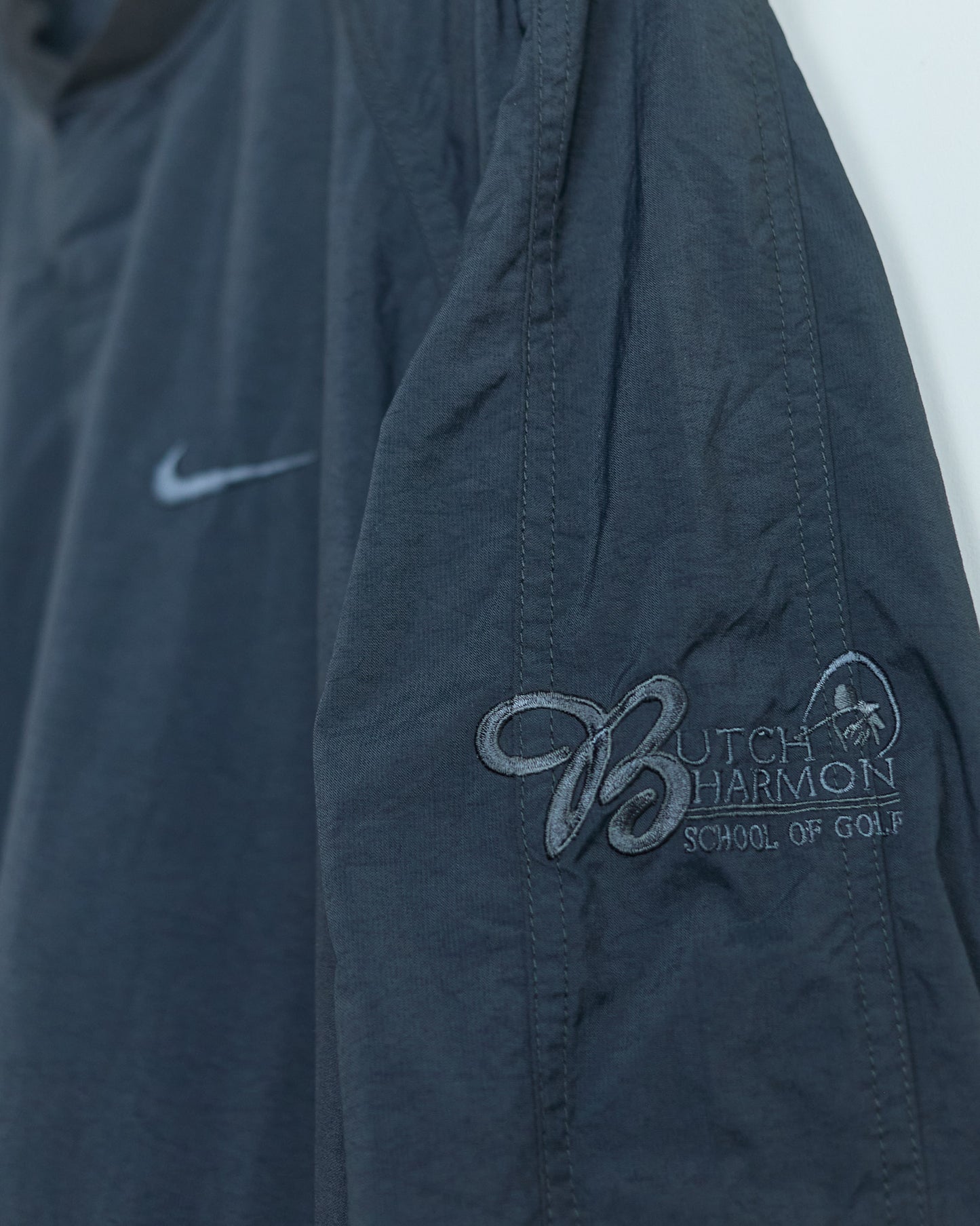 Early 00s Nike Golf Black Windbreaker, Butch Harman (XL)