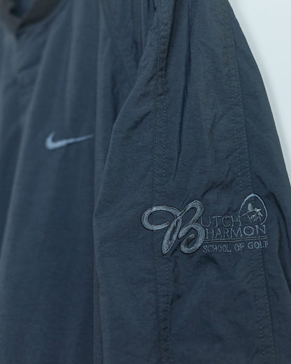 Early 00s Nike Golf Black Windbreaker, Butch Harman (XL)