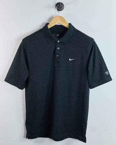 90s Nike Golf Tiger Woods Black Polo (M)