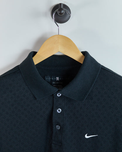 90s Nike Golf Black Polo Special Weave (M)