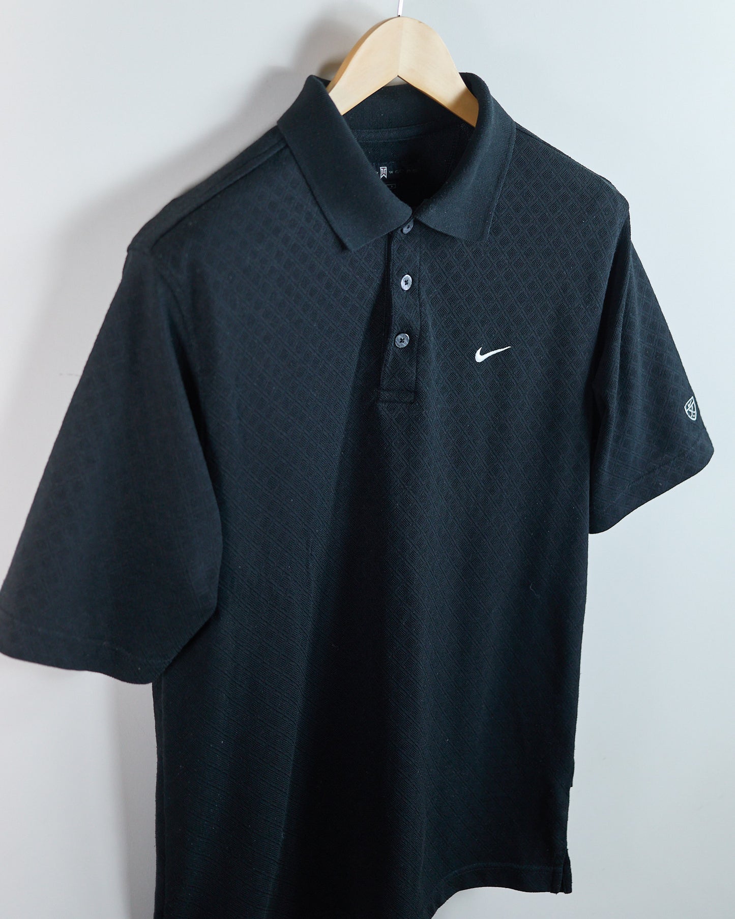 90s Nike Golf Tiger Woods Black Polo (M)