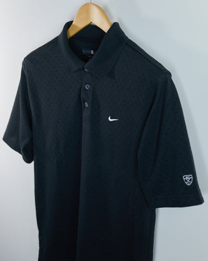 90s Nike Golf Tiger Woods Black Polo (M)