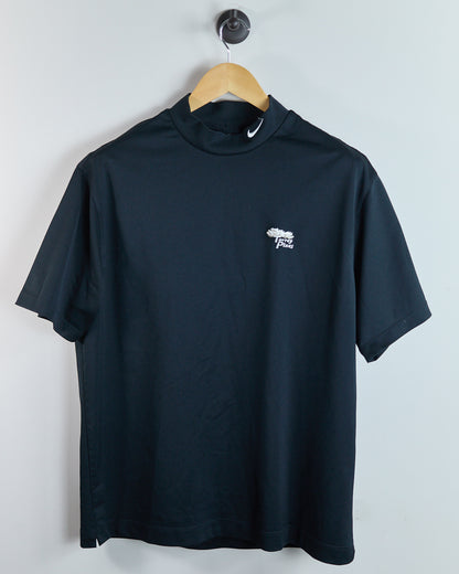 90s Nike Golf Black Short Sleeve Mock Neck, Torrey Pines (L)