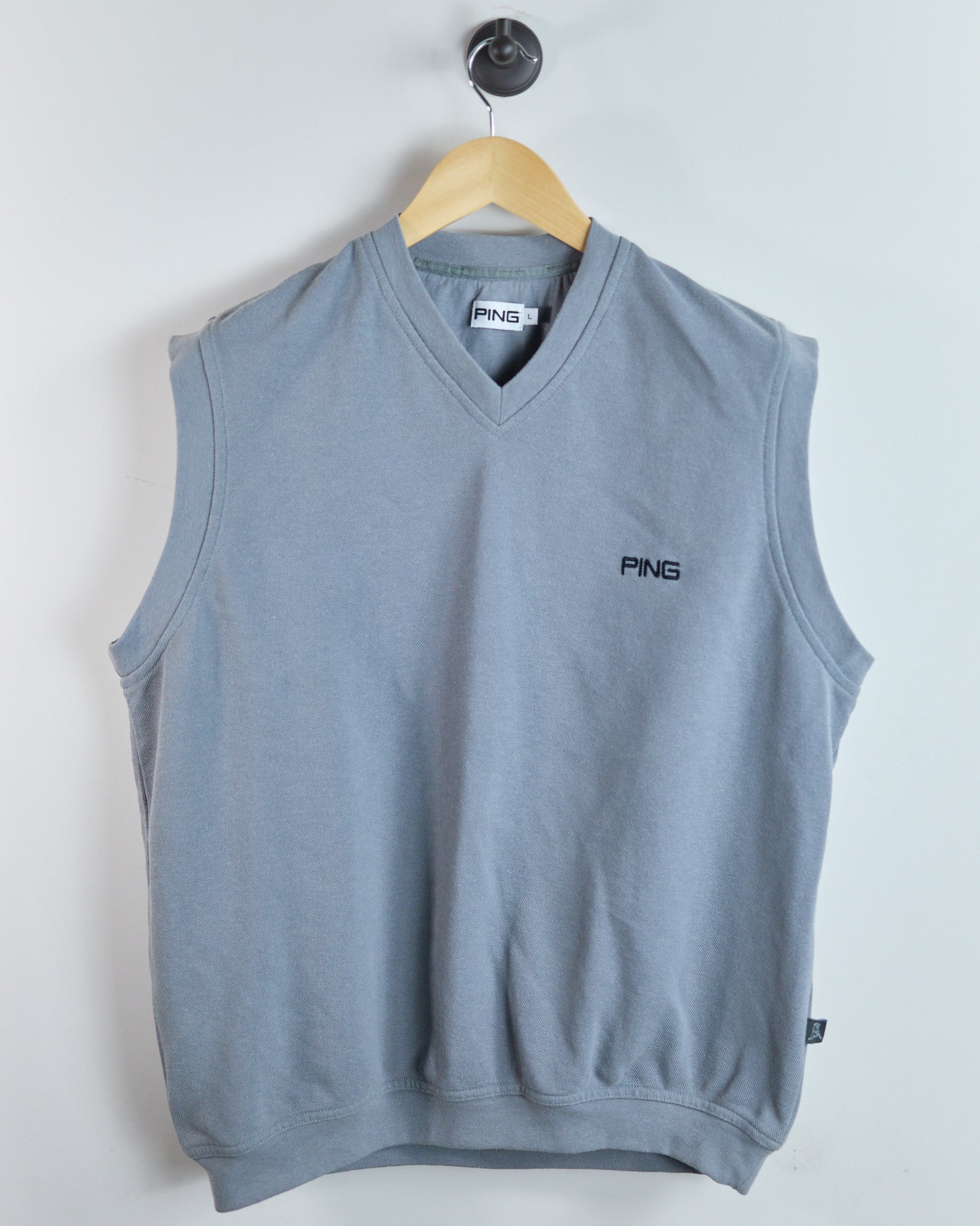 90s Ping Slate V Neck Vest, Ping Man (L)