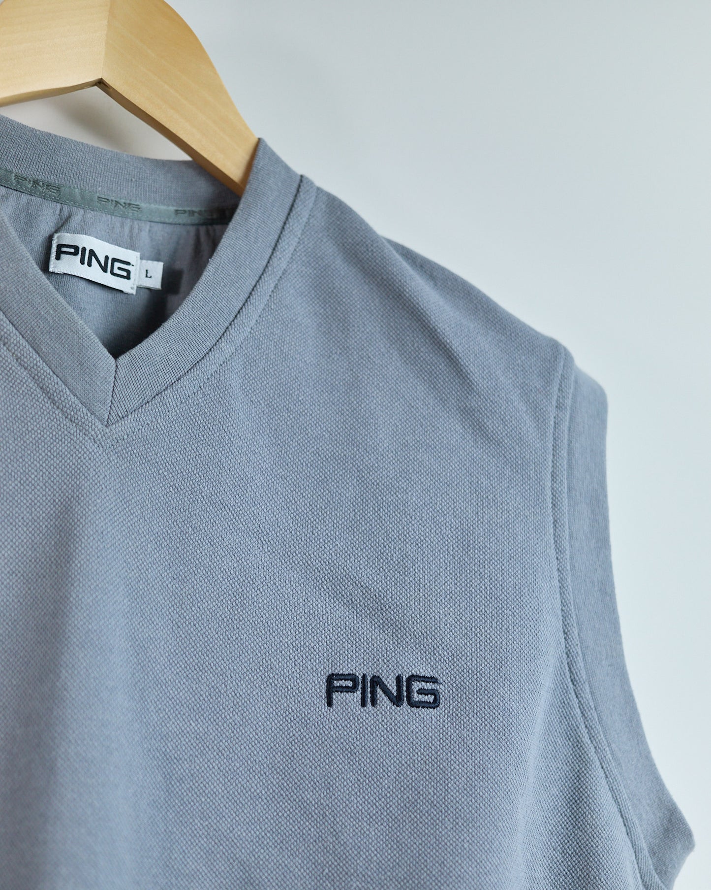 90s Ping Slate V Neck Vest, Ping Man (L)
