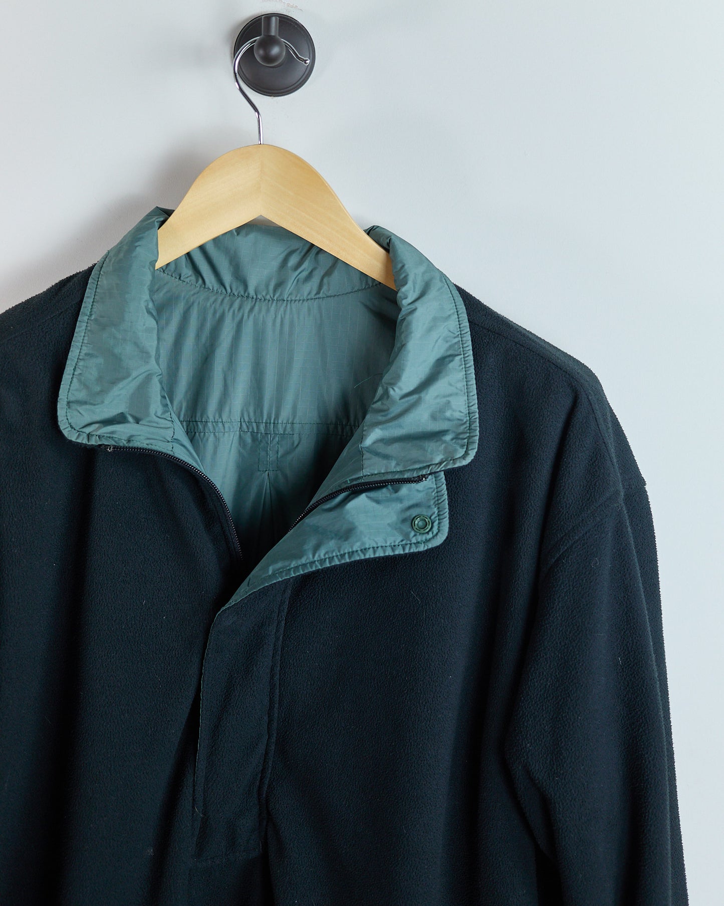 90s Nike Golf Sage/Green Half Zip Reversible Fleece & Windbreaker (L)