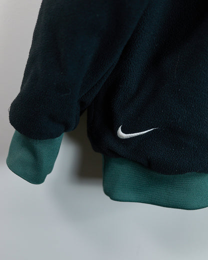 90s Nike Golf Sage/Green Half Zip Reversible Fleece & Windbreaker (L)