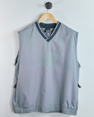90s Nike Golf Black/White V Neck Windbreaker Vest (L)