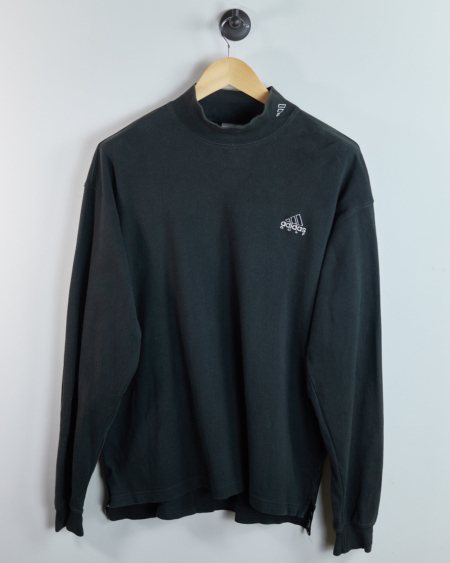 90s Adidas Golf Black Long Sleeve Mock Neck (L)