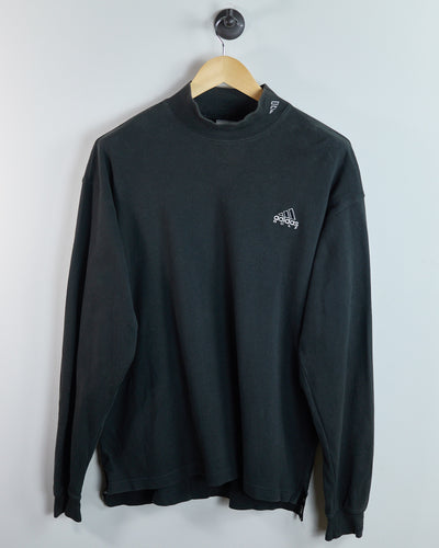 90s Adidas Golf Black Long Sleeve Mock Neck (L)