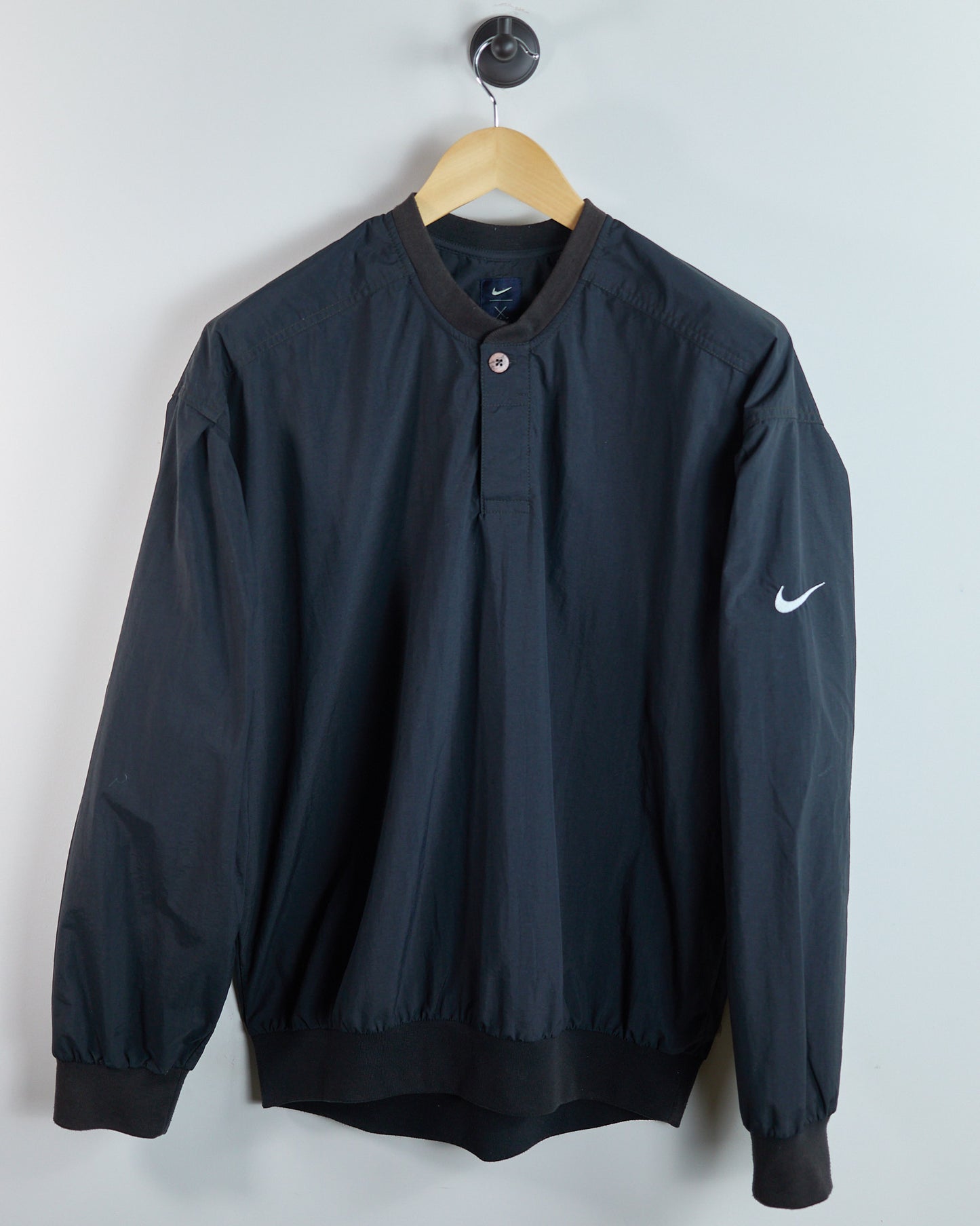 90s Nike Golf Black Windbreaker (M)